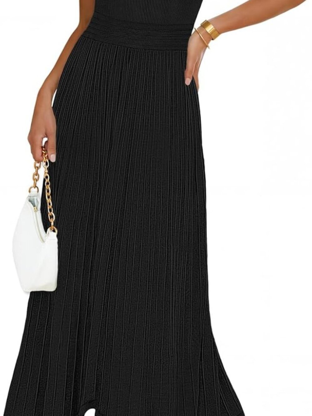 MEROKEETY Women's Summer Midi Dress - Picture 4 of 7
